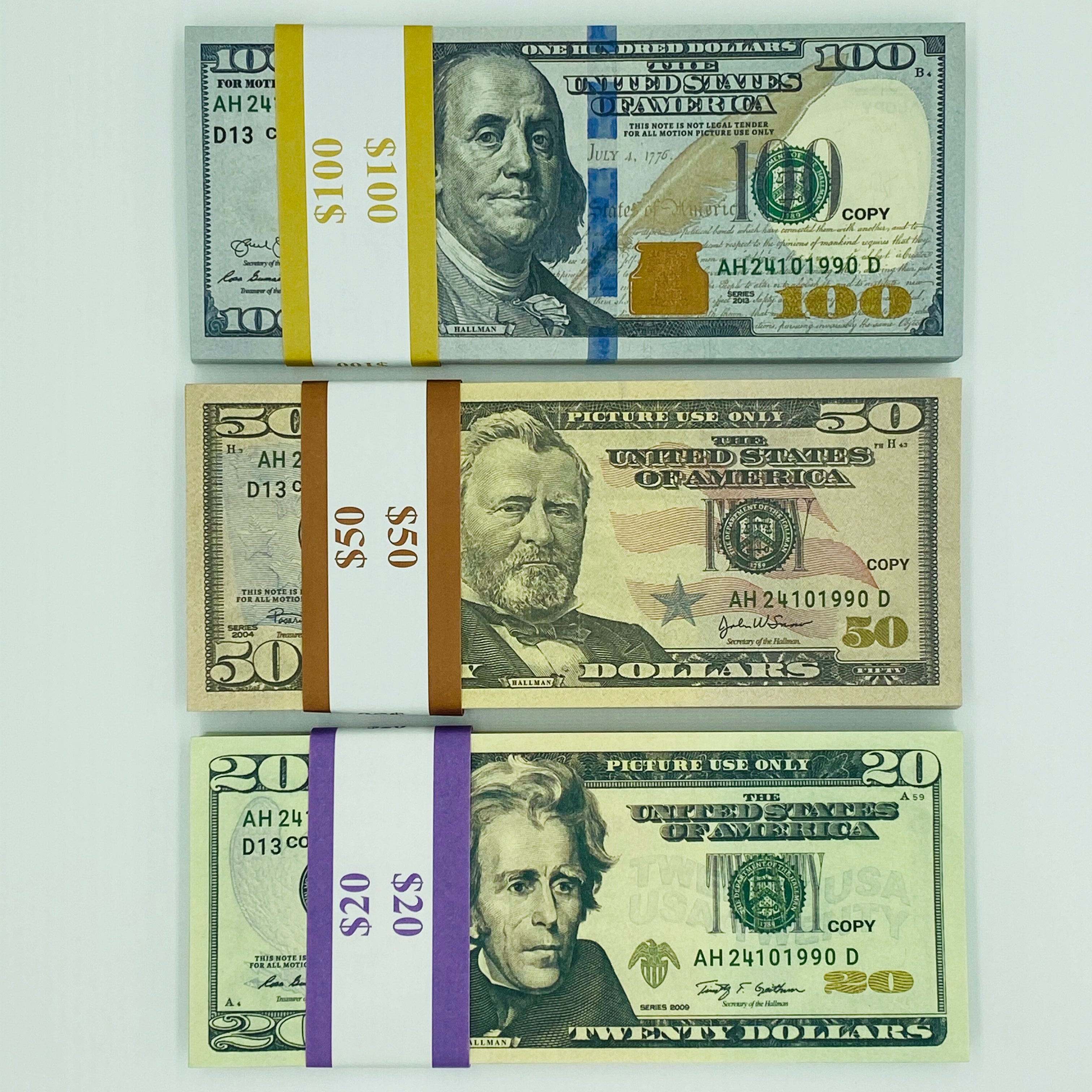 3pack Party Supplies Fake Money Banknote 5 10 20 50 100 200 US Dollar Euros  Realistic Toy Bar Props Currency Movie Money Faux Billets Copy /Pack From  Triple_s_sneakers, $10.35