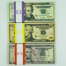 Load image into Gallery viewer, 3 Type Mix Prop Money-Double Sided Full Print Fake 200 Pcs $20,$10,$5
