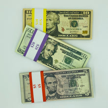 Load image into Gallery viewer, 3 Type Mix Prop Money-Double Sided Full Print Fake 300 Pcs $20,$10,$5
