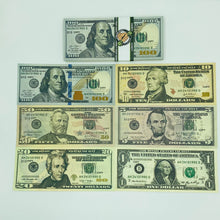 Load image into Gallery viewer, Realistic Prop Money, Double Sided Full Print Play Game Dollar 200 Pcs 6 Type Mix
