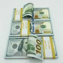 Cargar imagen en el visor de la galería, Realistic Prop Money Double Sided Looks Real Full Printed 100 Pcs $100
