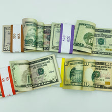 Cargar imagen en el visor de la galería, Prop Money Replica Double Sided Full Print Fake 300 Pcs $50,$20,$10,$5
