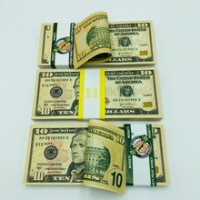 Cargar imagen en el visor de la galería, 3.000 Dollar $10 Prop Money-Double Sided Full Printed Stack
