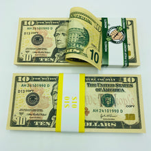 Cargar imagen en el visor de la galería, 2.000 Dollar $10 Prop Money-Double Sided Full Printed Stack
