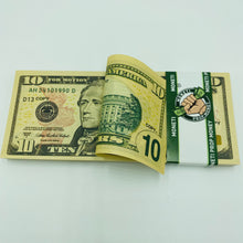 Cargar imagen en el visor de la galería, 3.000 Dollar $10 Prop Money-Double Sided Full Printed Stack
