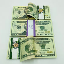 Cargar imagen en el visor de la galería, 4.000 Dollar $20 Prop Movie Money-Double Sided Looks Real Full Printed Stack
