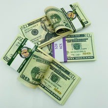 Cargar imagen en el visor de la galería, 4.000 Dollar $20 Prop Movie Money-Double Sided Looks Real Full Printed Stack
