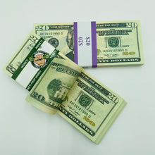 Cargar imagen en el visor de la galería, 4.000 Dollar $20 Prop Movie Money-Double Sided Looks Real Full Printed Stack
