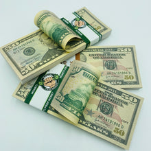 Cargar imagen en el visor de la galería, 5.000 Dollar $50 Prop Money-Double Sided Full Printed Stack
