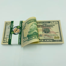 Cargar imagen en el visor de la galería, 15.000 Dollar $50 Prop Money-Double Sided Full Printed Stack
