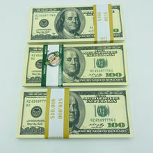 Cargar imagen en el visor de la galería, Old US Dollar Prop Money 100 pcs $100 Fake Money 2 Side Looks Real
